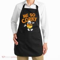 Me So Corny Candy Corn Funny Halloween Apron thumb 2