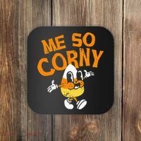 Me So Corny Candy Corn Funny Halloween Coaster thumb 0