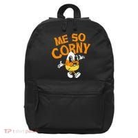 Me So Corny Candy Corn Funny Halloween 16 in Basic Backpack thumb 0