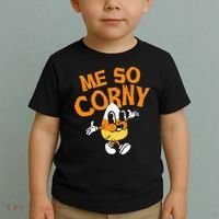 Me So Corny Candy Corn Funny Halloween Toddler T-Shirt thumb 2