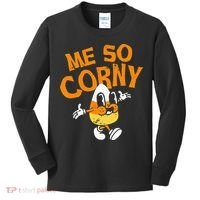 Me So Corny Candy Corn Funny Halloween Kids Long Sleeve Shirt thumb 0