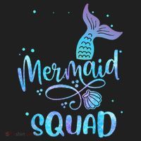 Mermaid Squad Cute Girls Birthday Squad Mermaid Tail Party Hat thumb 2
