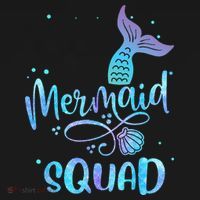 Mermaid Squad Cute Girls Birthday Squad Mermaid Tail Party Visor thumb 3