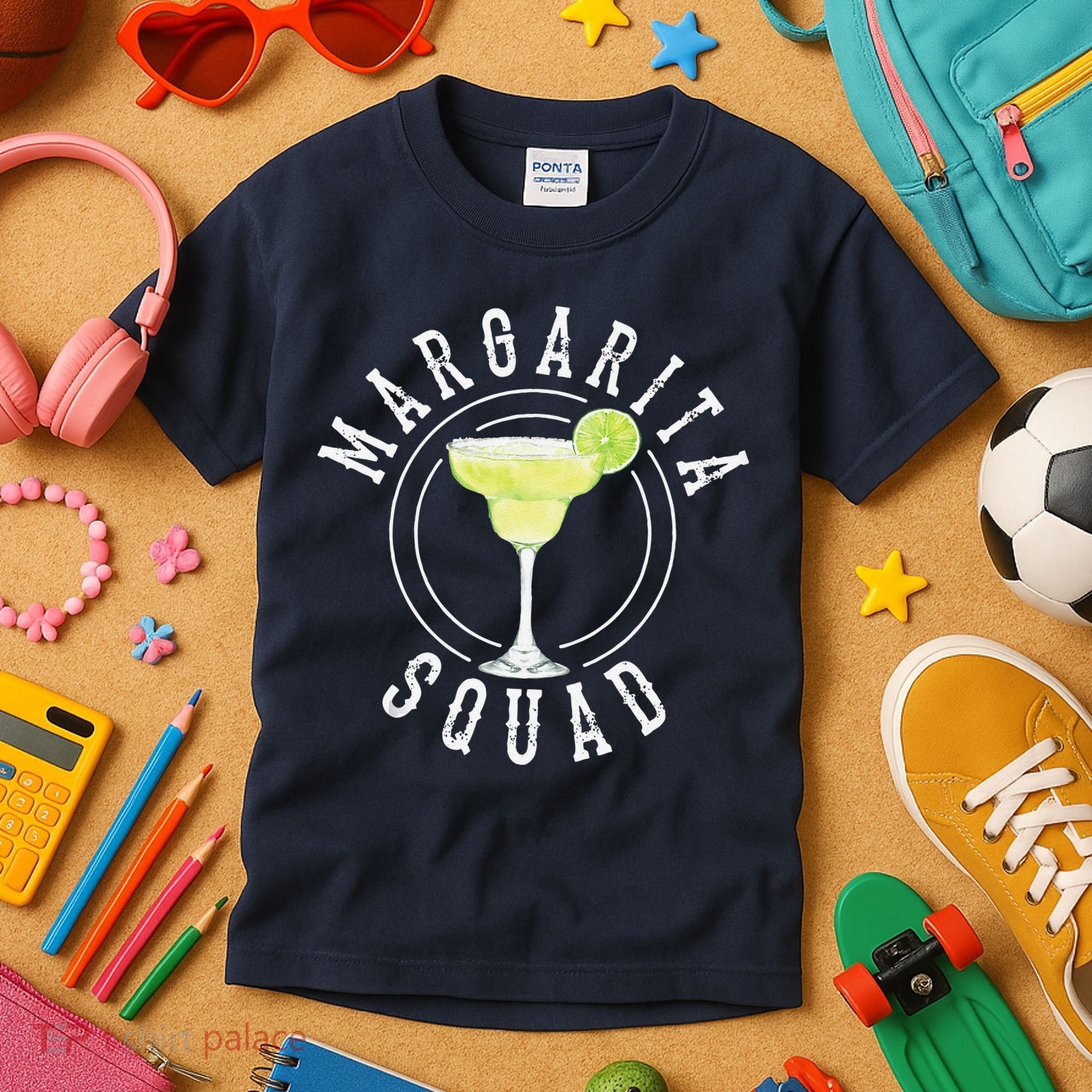 Margarita Squad Cute Tequila Fan Funny Cinco De Mayo Gift Kids T-Shirt