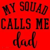 My Squad Calls Me Dad Santa Hat thumb 1