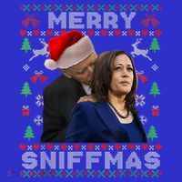 Merry Sniffmas Christmas Anti Biden Ugly Xmas Family Pajamas Women's Tank Top thumb 5