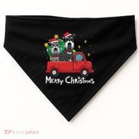 Miniature Schnauzer Christmas Truck Tree Mom Dad Xmas Gift Meaningful Gift USA-Made Doggie Bandana thumb 0