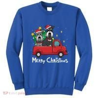 Miniature Schnauzer Christmas Truck Tree Mom Dad Xmas Gift Meaningful Gift Sweatshirt thumb 0