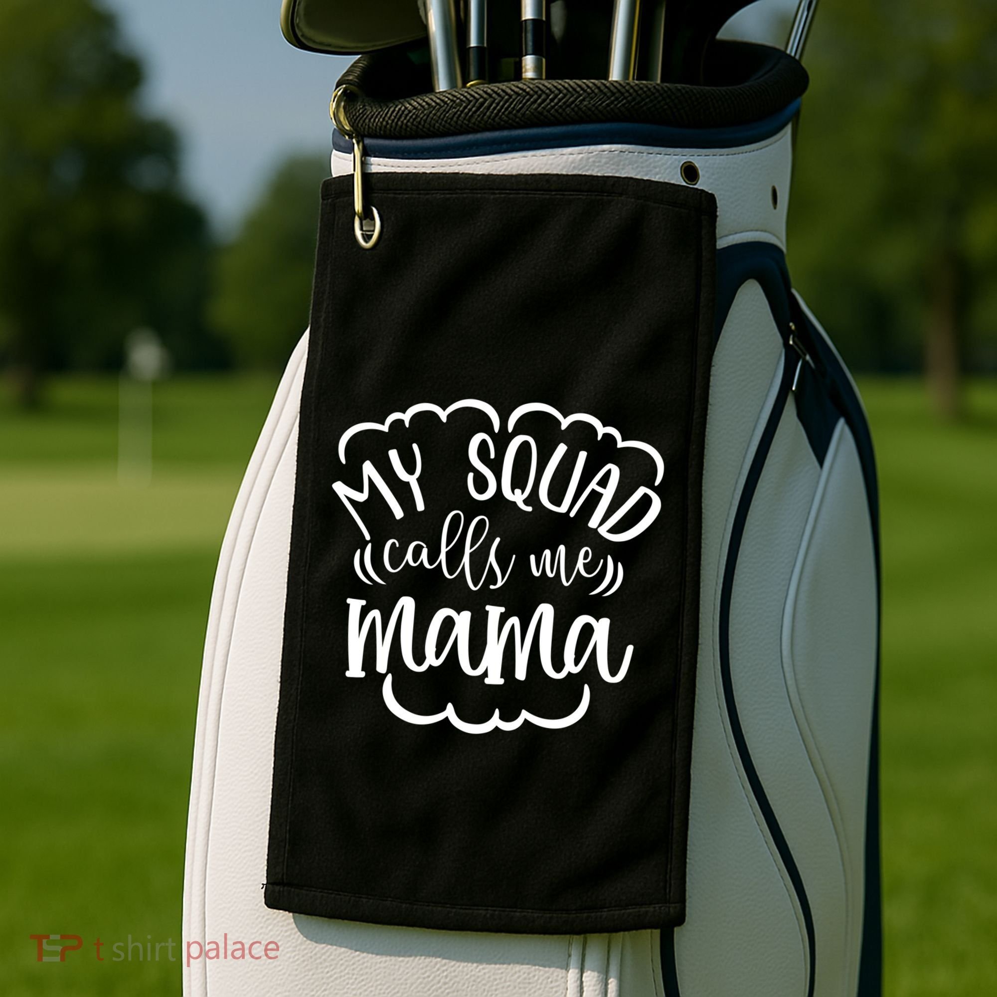 My Squad Calls Me Mom Mother Gift Golf Towel
