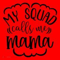 My Squad Calls Me Mom Mother Gift Santa Hat thumb 1