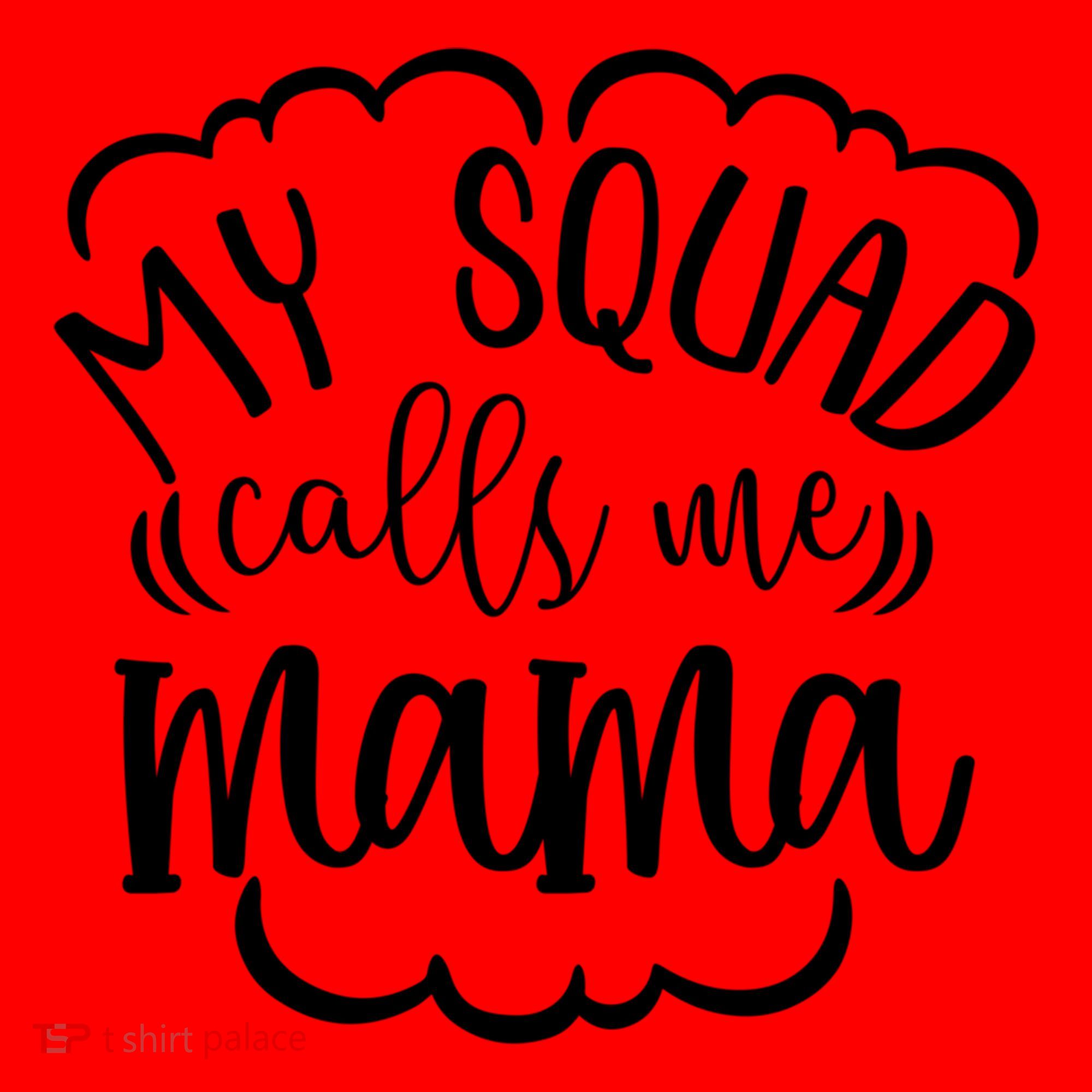My Squad Calls Me Mom Mother Gift Santa Hat