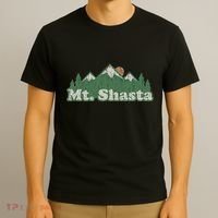 Mt. Shasta California Ca Vintage Hiking Mountains T-Shirt thumb 3