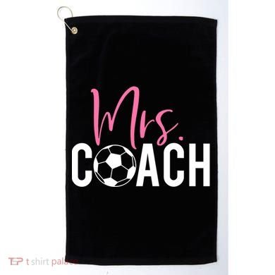 Mrs. Soccer Coach For Coaches Wives Golf Towel