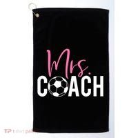 Mrs. Soccer Coach For Coaches Wives Golf Towel thumb 0