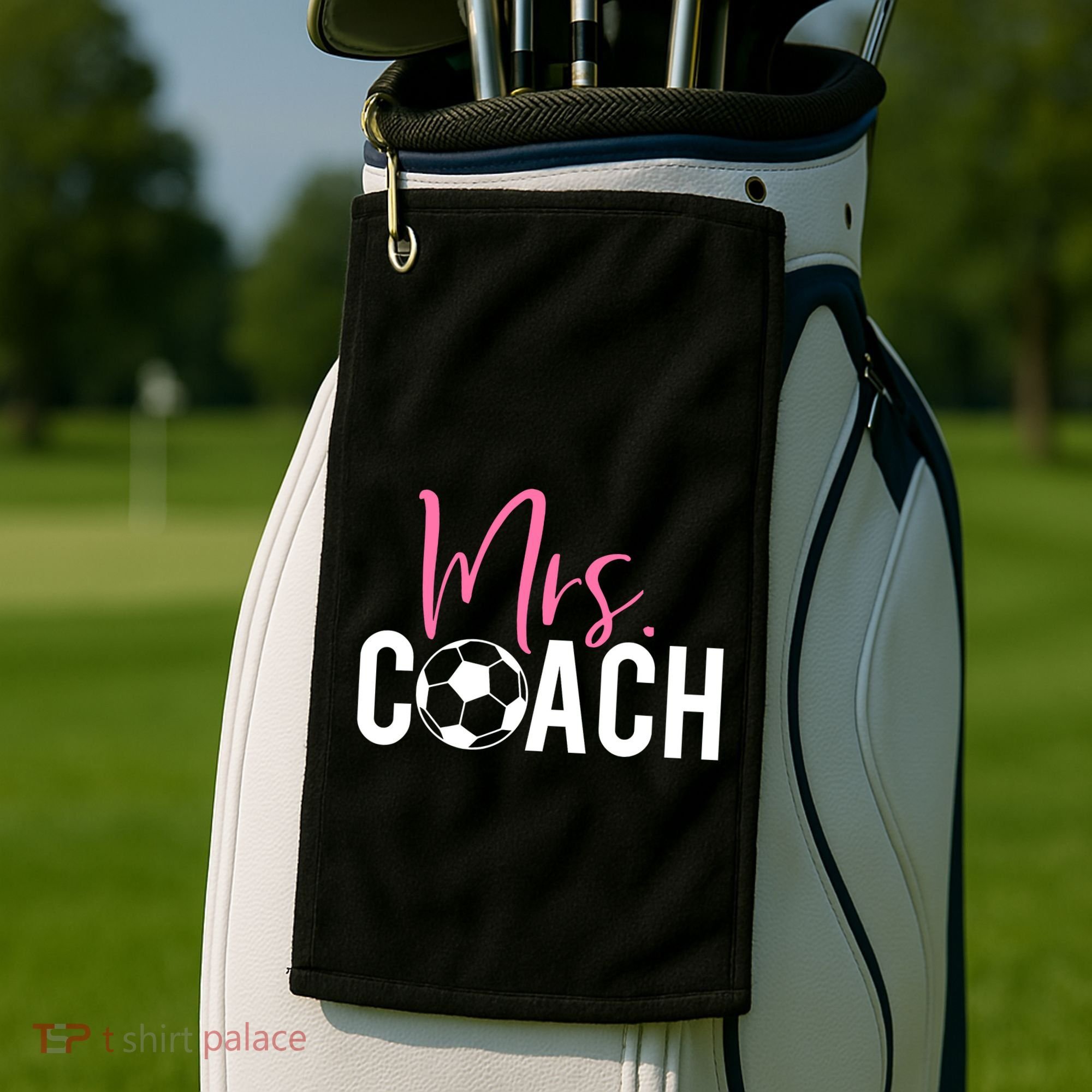 Mrs. Soccer Coach For Coaches Wives Golf Towel