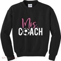 Mrs. Soccer Coach For Coaches Wives Kids Sweatshirt thumb 0