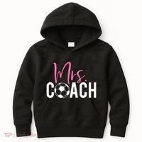 Mrs. Soccer Coach For Coaches Wives Kids Hoodie thumb 0