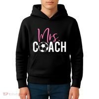 Mrs. Soccer Coach For Coaches Wives Kids Hoodie thumb 4