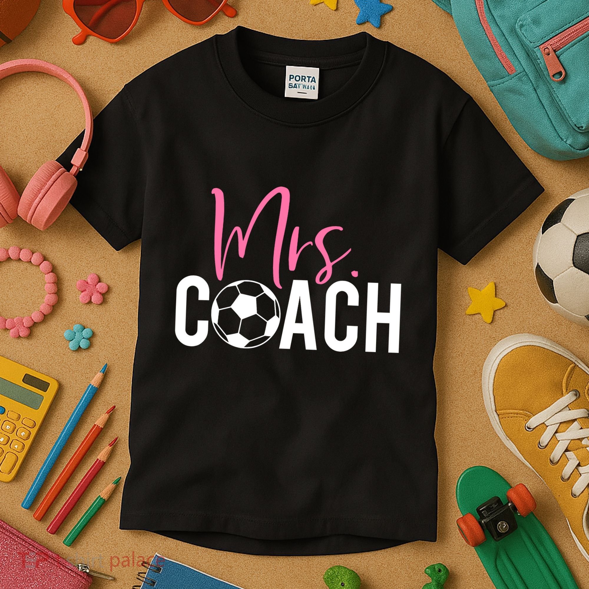 Mrs. Soccer Coach For Coaches Wives Kids T-Shirt