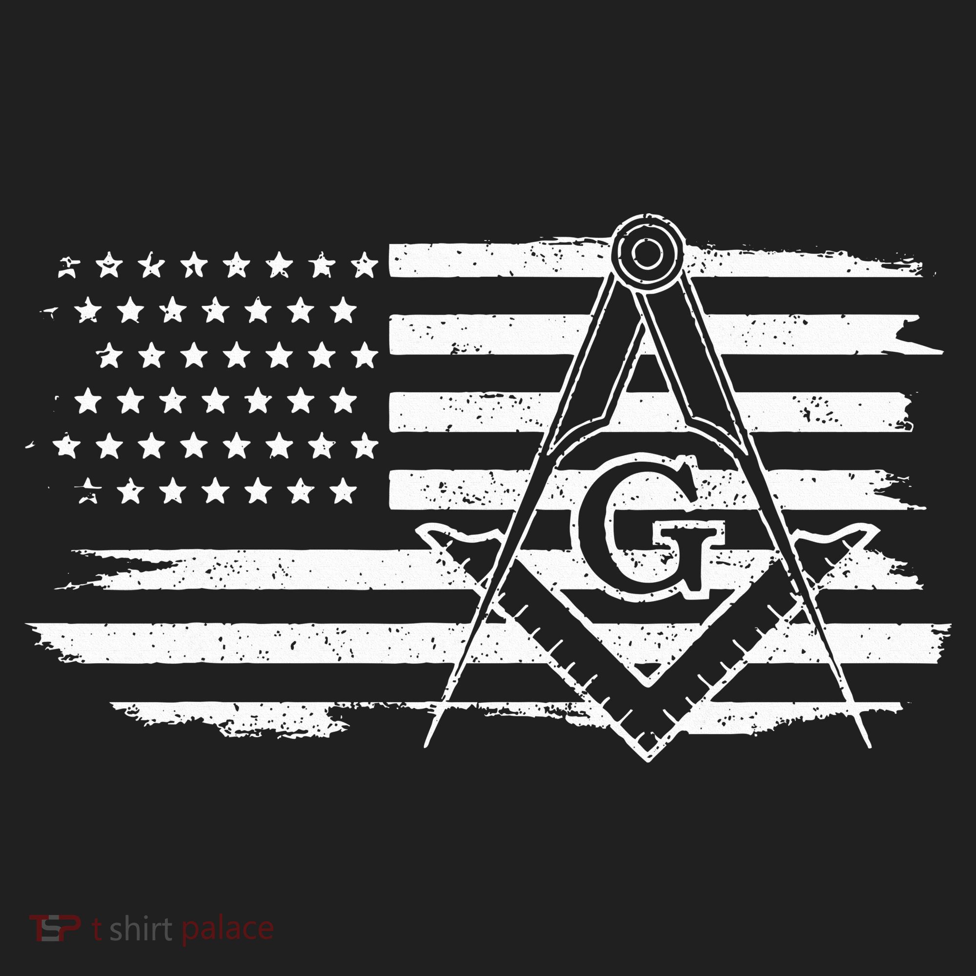Mason Square & Compass Masonic Us Flag Freemason Shriner Women's Sweatshirt