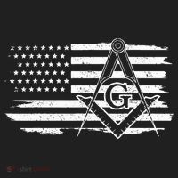 Mason Square & Compass Masonic Us Flag Freemason Shriner Hat thumb 2