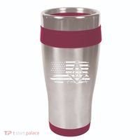 Mason Square & Compass Masonic Us Flag Freemason Shriner 16oz Travel Tumbler thumb 0