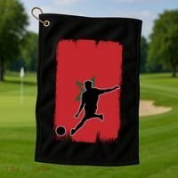 Morocco Soccer Cool Gift Golf Towel thumb 1