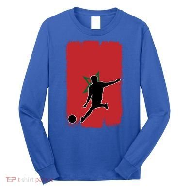 Morocco Soccer Cool Gift Long Sleeve Shirt