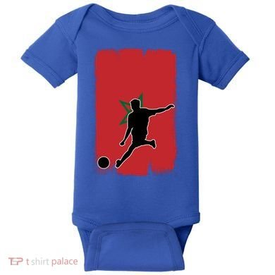 Morocco Soccer Cool Gift Baby Bodysuit