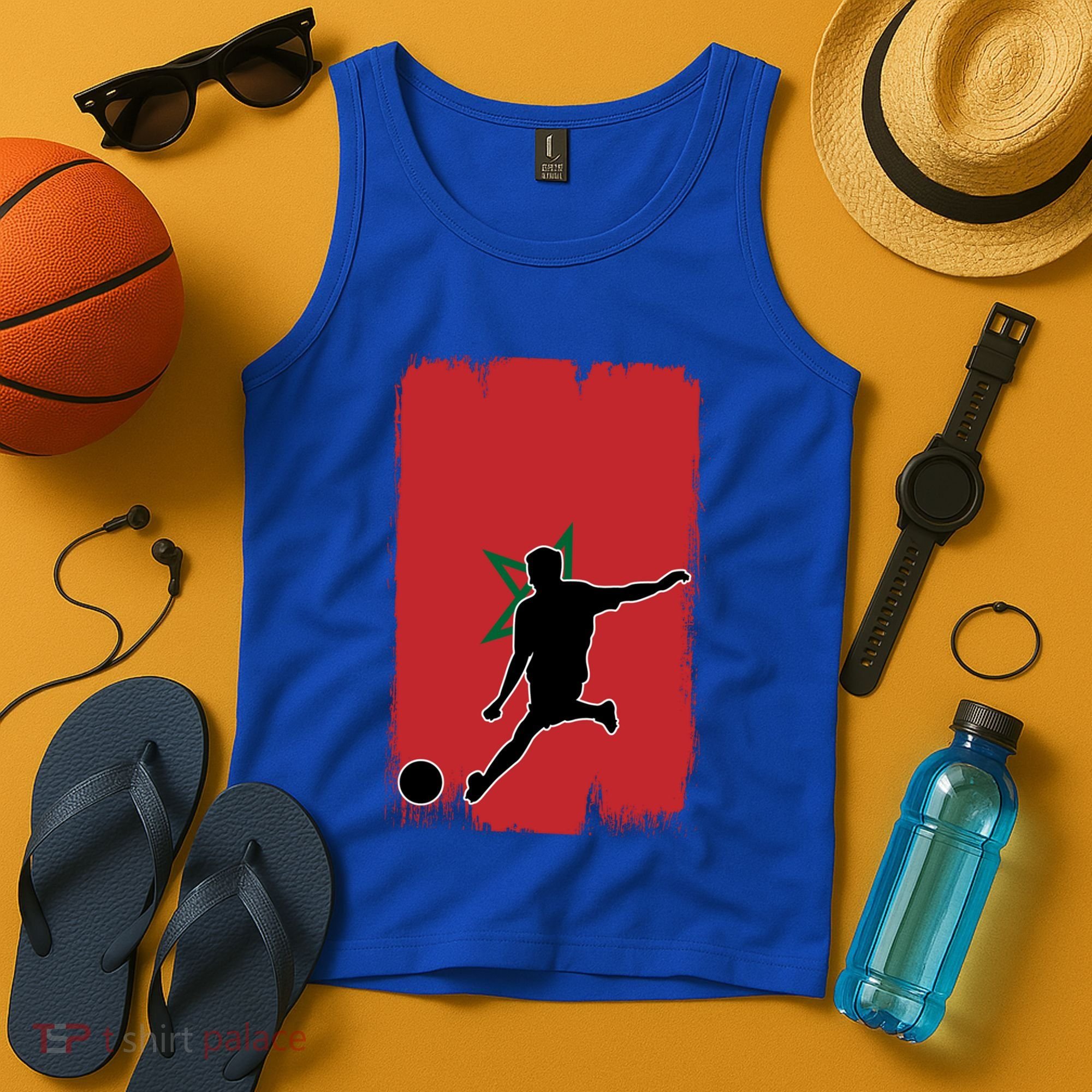 Morocco Soccer Cool Gift Tank Top