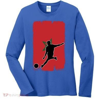 Morocco Soccer Cool Gift Women's Long Sleeve Shirt