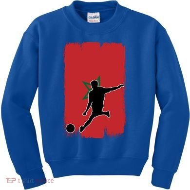 Morocco Soccer Cool Gift Kids Sweatshirt