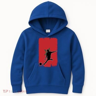Morocco Soccer Cool Gift Kids Hoodie