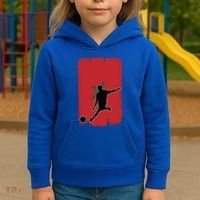 Morocco Soccer Cool Gift Kids Hoodie thumb 3