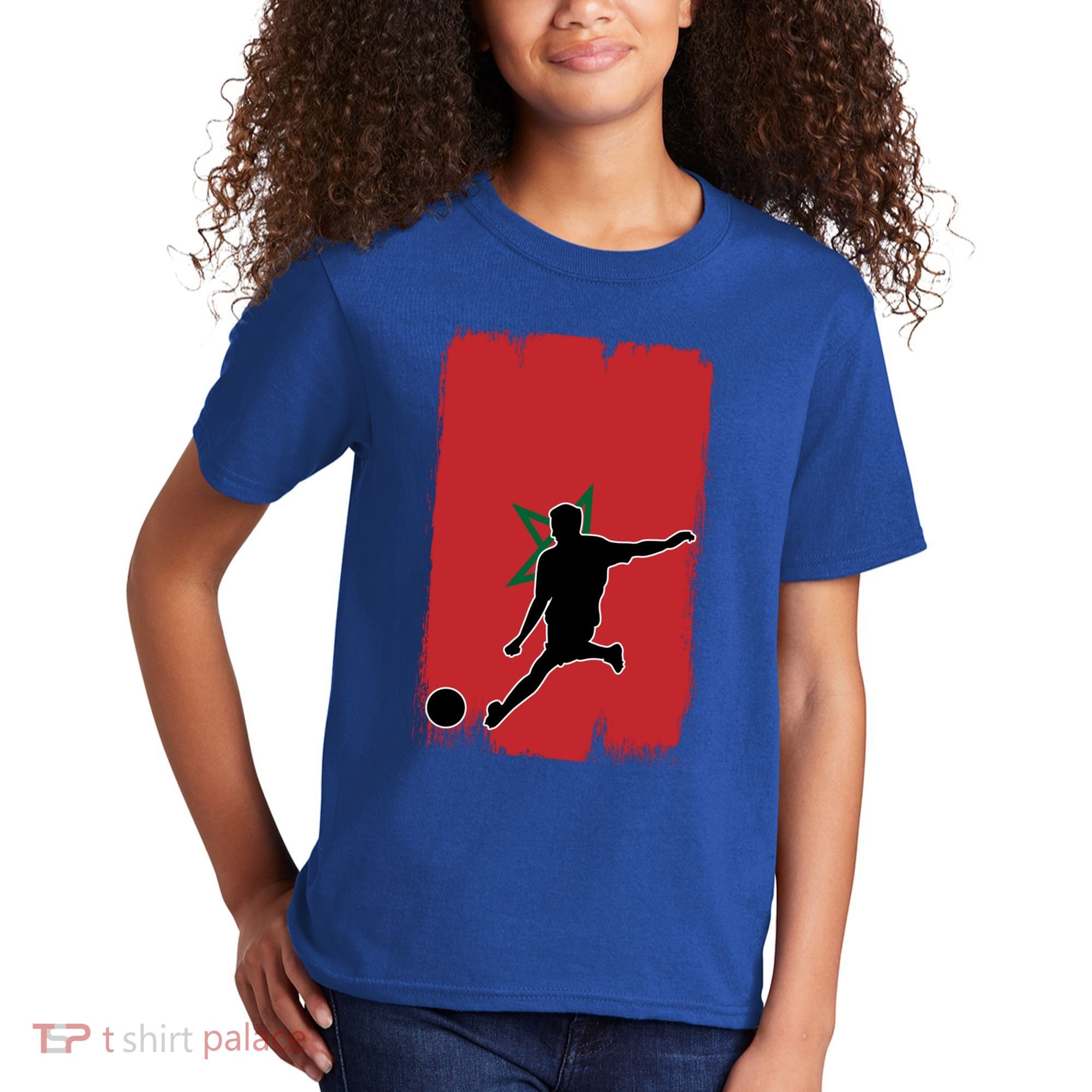 Morocco Soccer Cool Gift Kids T-Shirt