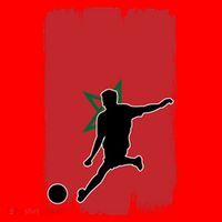Morocco Soccer Cool Gift Santa Hat thumb 1