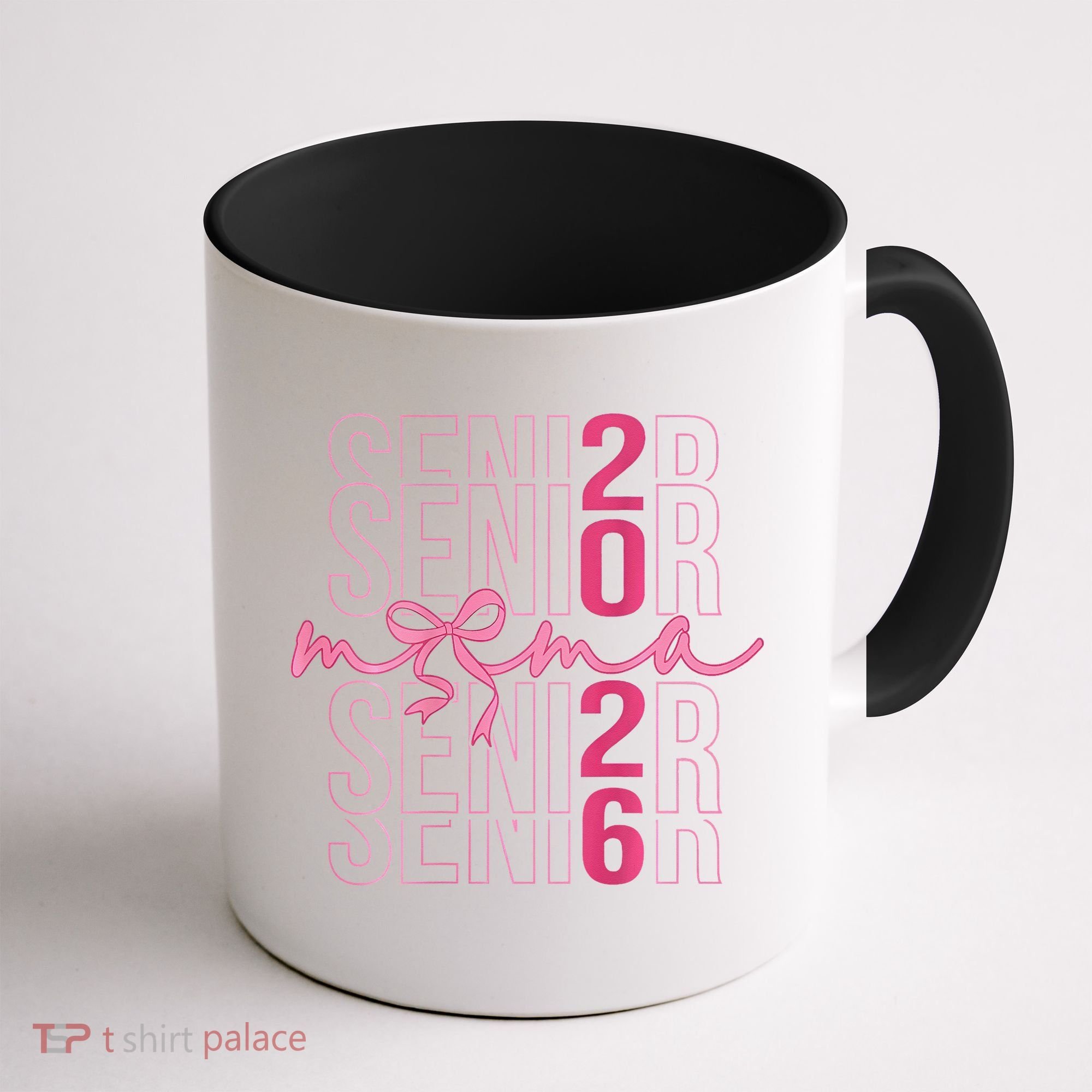 Mom Senior Class Of 2026 Coquette Bow Graduation 2026 Coffee Mug