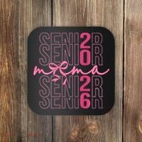Mom Senior Class Of 2026 Coquette Bow Graduation 2026 Coaster thumb 0