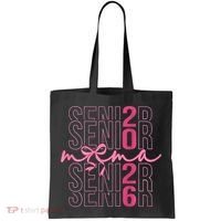 Mom Senior Class Of 2026 Coquette Bow Graduation 2026 Tote Bag thumb 0