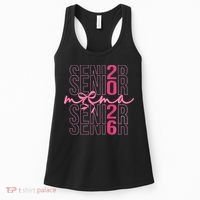 Mom Senior Class Of 2026 Coquette Bow Graduation 2026 Women's Tank Top thumb 0