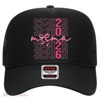 Mom Senior Class Of 2026 Coquette Bow Graduation 2026 Hat thumb 0