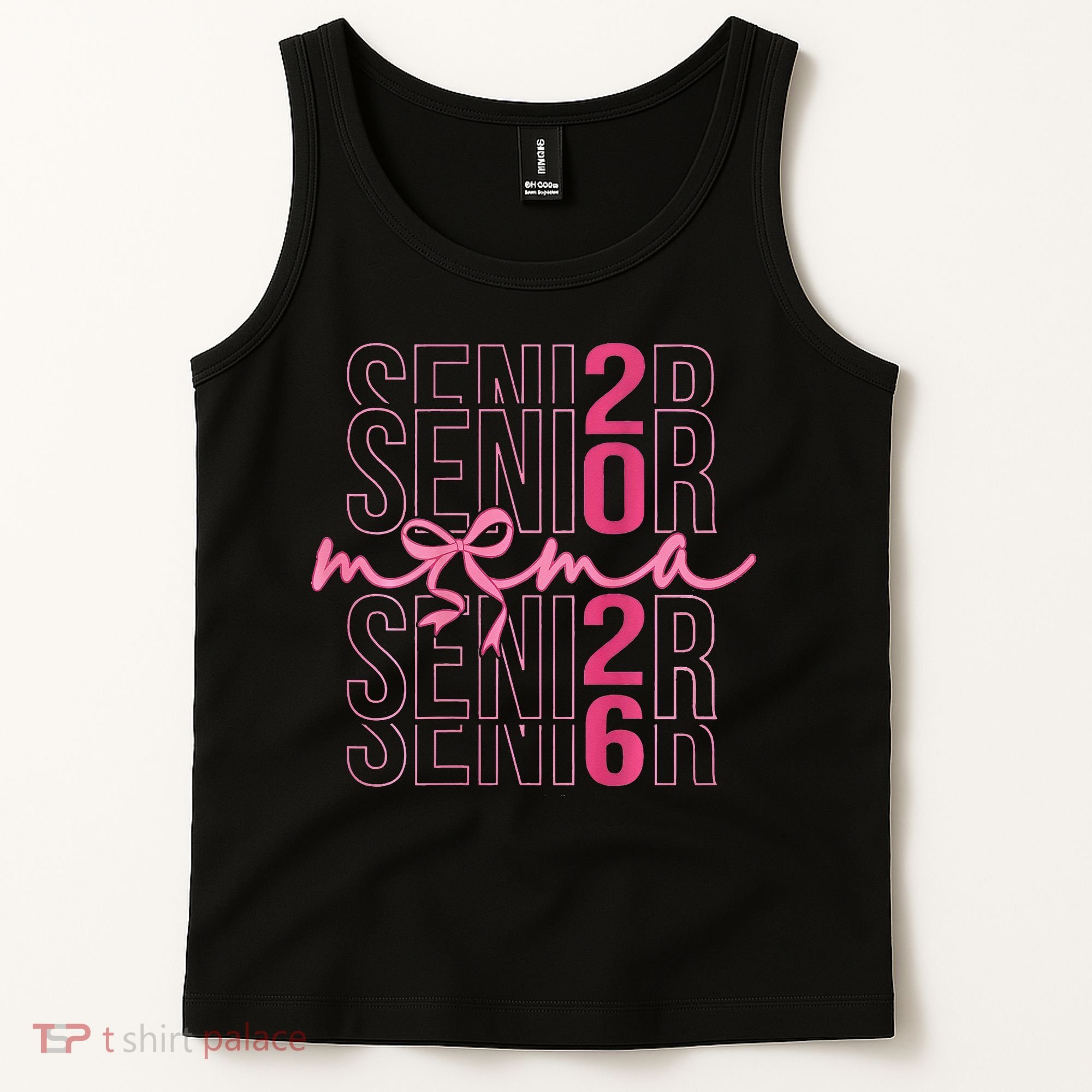 Mom Senior Class Of 2026 Coquette Bow Graduation 2026 Tank Top