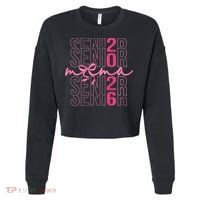Mom Senior Class Of 2026 Coquette Bow Graduation 2026 Cropped Pullover Crew thumb 0