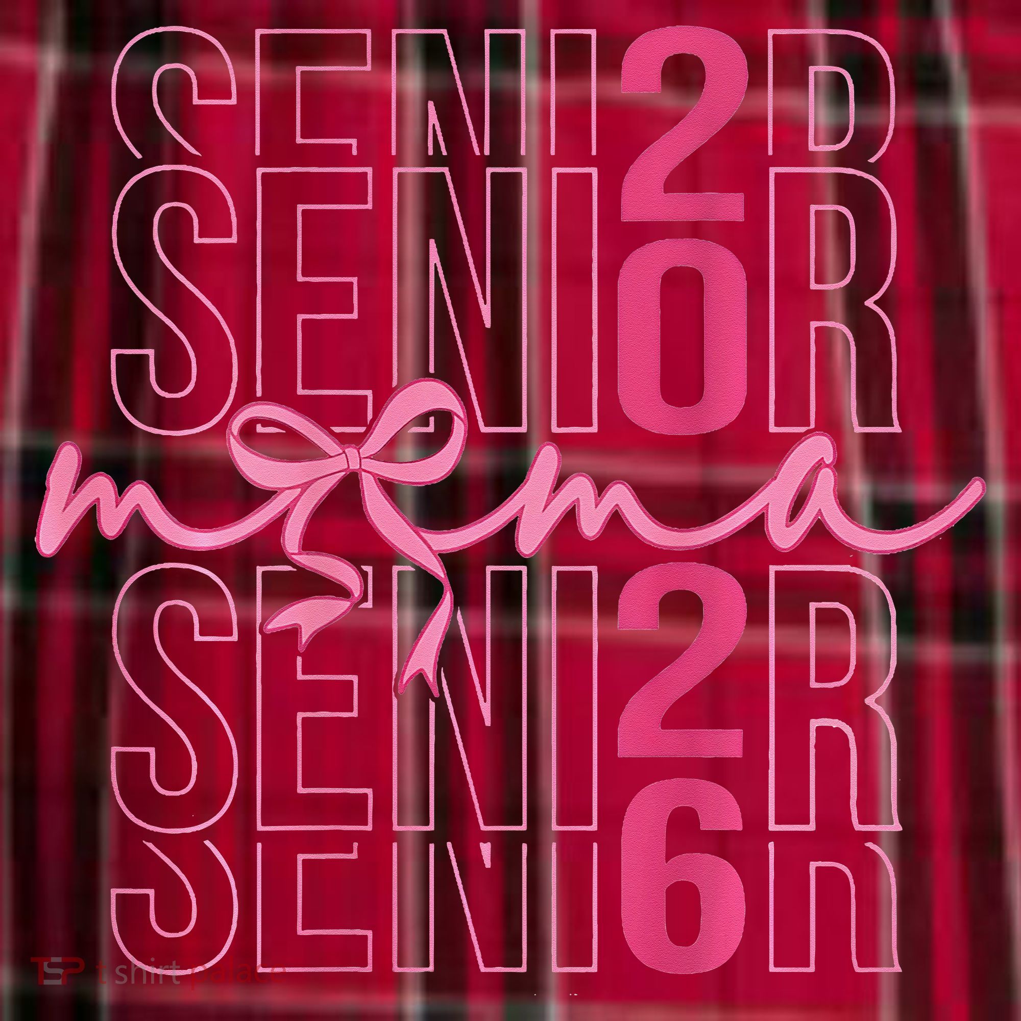 Mom Senior Class Of 2026 Coquette Bow Graduation 2026 Men's Flannel Plaid Pajama Pants