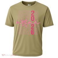 Mom Senior Class Of 2026 Coquette Bow Graduation 2026 Cooling Performance Crew T-Shirt thumb 0