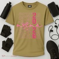 Mom Senior Class Of 2026 Coquette Bow Graduation 2026 Cooling Performance Crew T-Shirt thumb 3