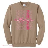 Mom Senior Class Of 2026 Coquette Bow Graduation 2026 Sweatshirt thumb 0