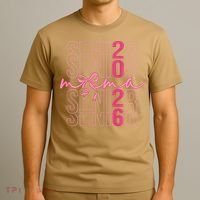 Mom Senior Class Of 2026 Coquette Bow Graduation 2026 T-Shirt thumb 3