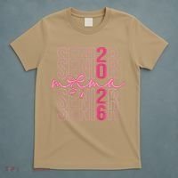 Mom Senior Class Of 2026 Coquette Bow Graduation 2026 T-Shirt thumb 5