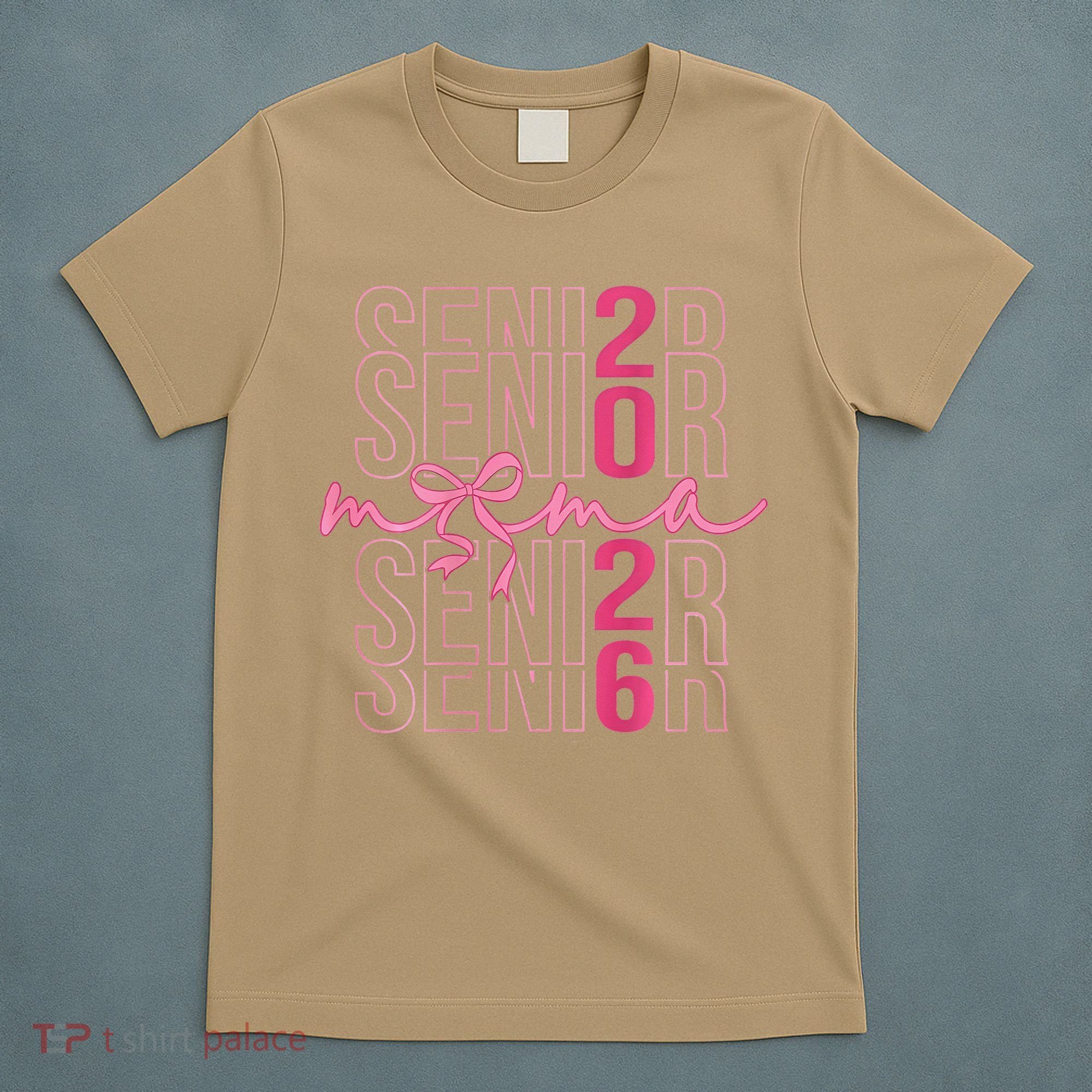 Mom Senior Class Of 2026 Coquette Bow Graduation 2026 T-Shirt